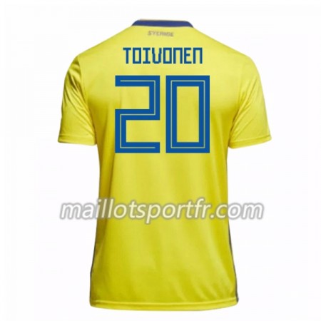 Maillot de Foot Suède Toivonen 20 Domicile Coupe du monde 2018 Maillot de Foot Suède Toivonen 20 Domicile Coupe du monde 2018